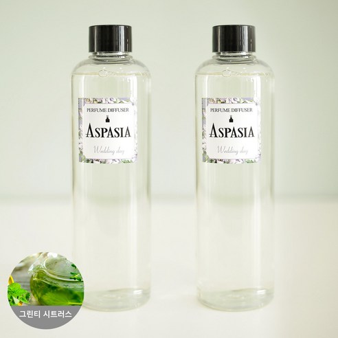 아스파시아 디퓨저 리필 오일 2p, 그린티 시트러스, 300ml