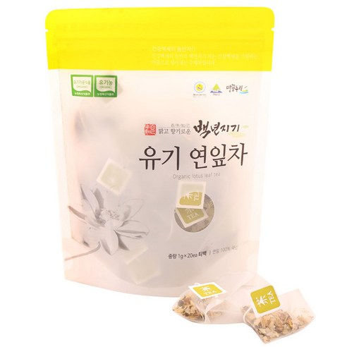 백년지기 유기 연잎차 티백, 20g, 20개입, 2개