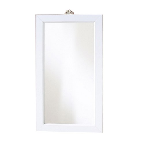 우드웰 벽걸이 사각거울 400 x 600 mm, 화이트
