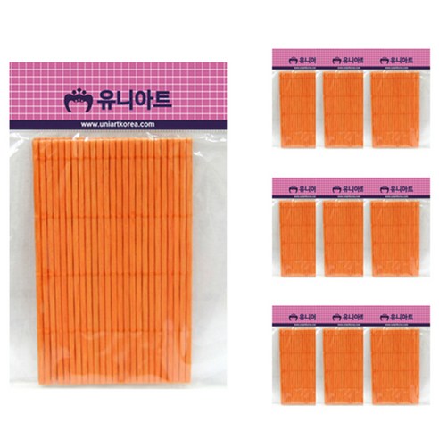 유니아트 1000 김말이발, 주황, 10개입