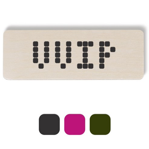 1AM 픽셀도어사인 직사각 + 5mm 픽셀 스티커 3p, 진회색, 분홍색, 올리브