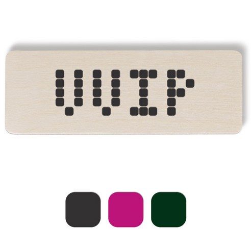 1AM 픽셀도어사인 직사각 + 5mm 픽셀 스티커 3p, 진회색, 분홍색, 초록색