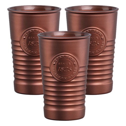 보르미올리 오피시나 1825 워터 컵 325ml, 브론즈, 3개입