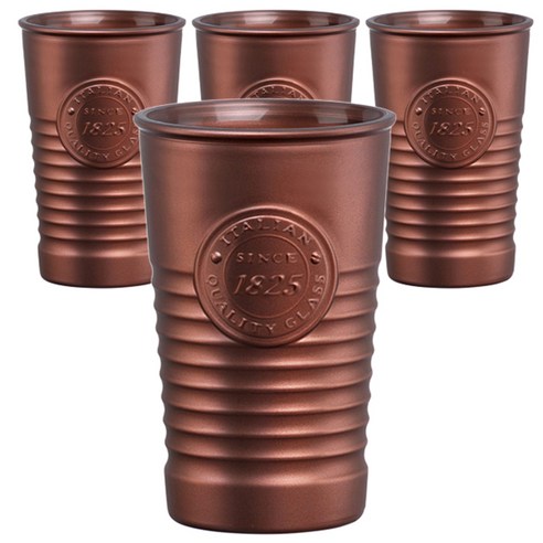 보르미올리 오피시나 1825 워터 컵 325ml, 브론즈, 4개입
