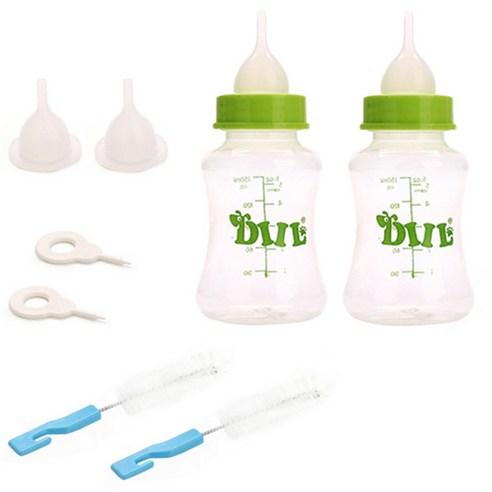 제제펫 휴대용 애견 물통 150 ml, 그린, 2세트
