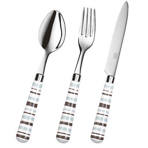 퀴드노비 산타크루즈 커트러리 테이블스푼 + 테이블포크 + 테이블나이프, 민트, 1세트