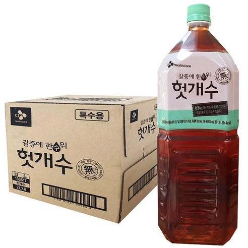 CJ헬스케어 헛개수, 2L, 6개