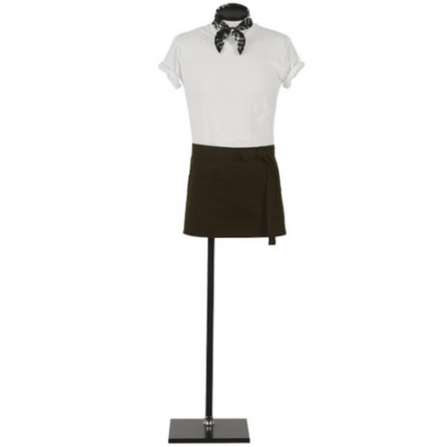플러스원키친웨어 액티브 숏 앞치마, Espresso BROWN, 1개