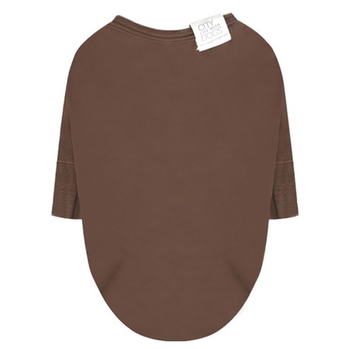 퍼피엔젤 반려동물용 데일리 7부소매 티셔츠, 227 Brown