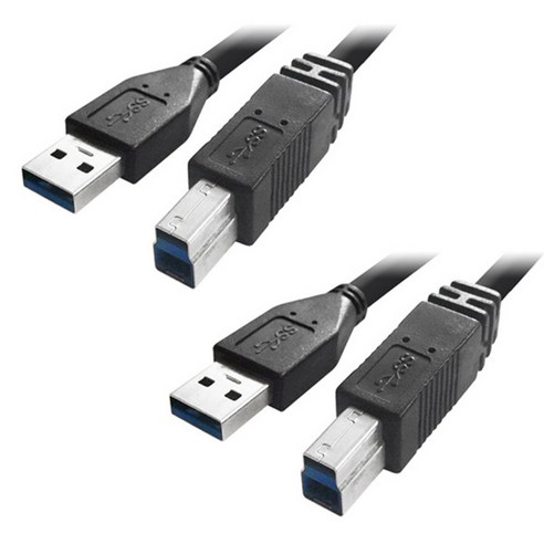 대원티엠티 USB3.0 A-B 케이블 1.5m DW-USB3AB, 2개입