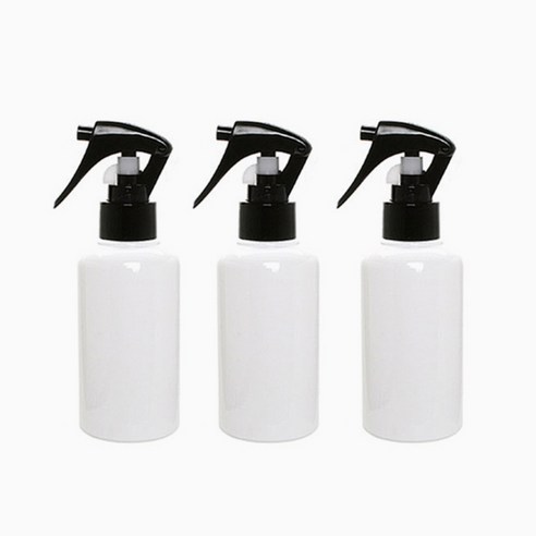 병도매닷컴 DT120 백색 건스프레이 용기, 검정캡, 3개입