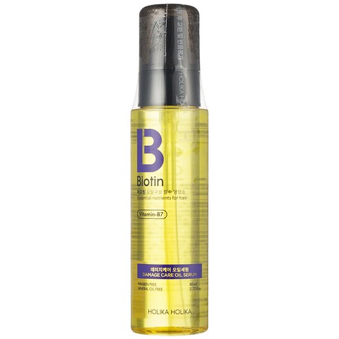 홀리카홀리카 비오틴 데미지 케어 오일 세럼, 80ml, 1개 홀리카홀리카 비오틴 데미지 케어 오일 세럼, 80ml, 1개