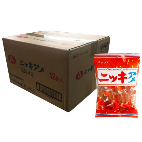 카수가이 니키 아메 계피사탕, 160g, 12개