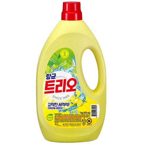 항균 트리오 주방세제, 1kg, 1개