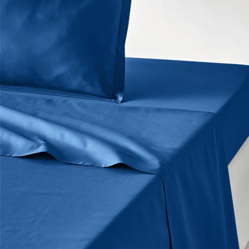 시나리오 퍼케일면 단색 심플 홑이불, roi blue