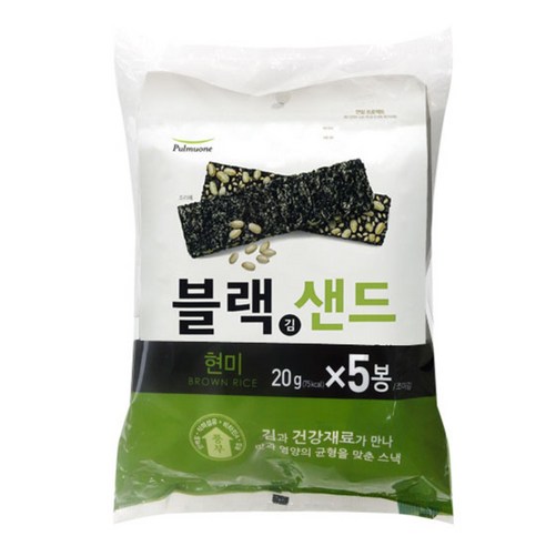 풀무원 블랙김샌드 현미, 20g, 1개