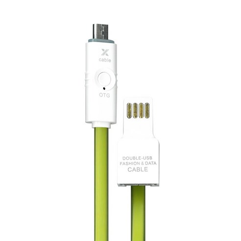 파보니 USB 재생 연결 마이크로 5핀 케이블, 그린, 1개