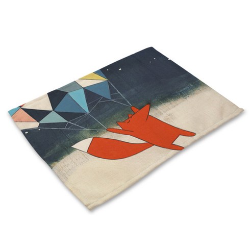 이코디 여우의 꿈 테이블 매트 A, D, 42 x 32 cm