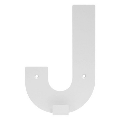 블루파온 포인트 장식 J 알파벳훅 L, 화이트, 1개