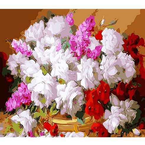 지인데코 DIY 명화그리기 세트 40 x 50cm, 꽃