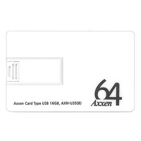 액센 i PASSION 카드 스윙형 USB2.0 메모리 AXN-U35, 64GB