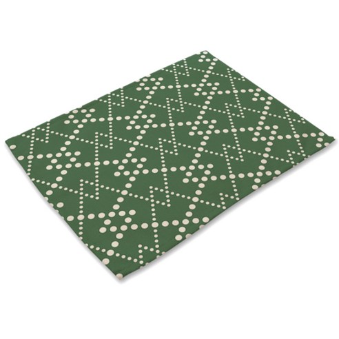 기하학적 패턴 테이블 매트, A, 42 x 32 cm