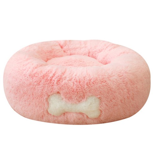 아페토 커버분리형 반려견 럭셔리 도넛방석, 핑크