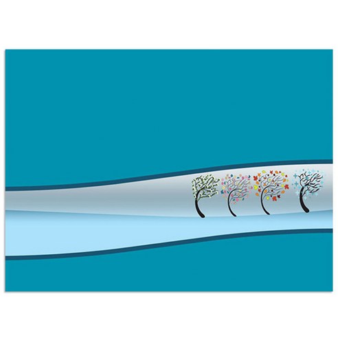 로엠디자인 실리콘 식탁매트, 춤추는 나무, 가로 385mm x 세로 285mm x 두께 1mm