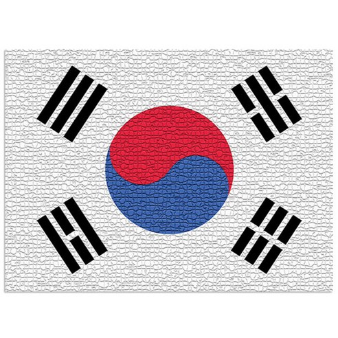 로엠디자인 실리콘 식탁매트, 태극기, 가로 385mm x 세로 285mm x 두께 1mm