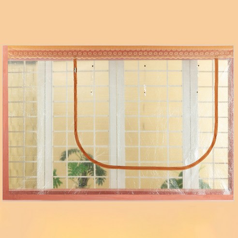 알뜨리 에어캡 방풍비닐 창문용 브라운지퍼 특대 300 x 165 cm + 양면테이프