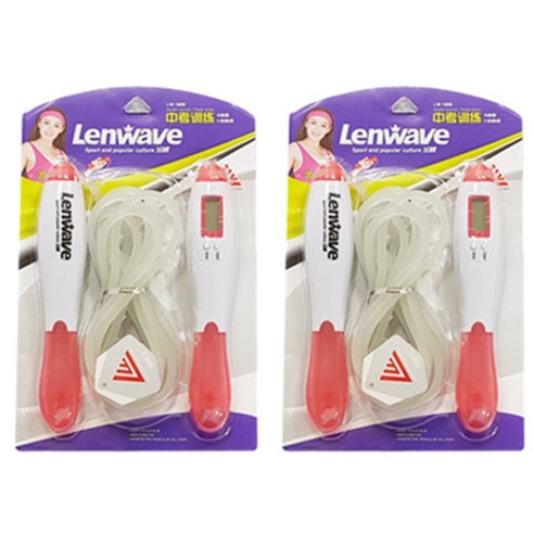 런웨이브 LW-1808 줄넘기 2p, 핑크