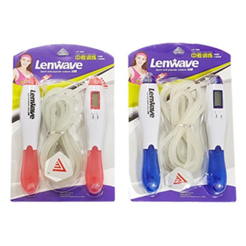 런웨이브 LW-1808 줄넘기 2p, 핑크, 블루