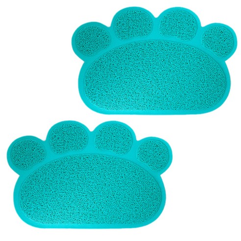 블럭마트 고양이 모래매트 2p, 블루, 2개