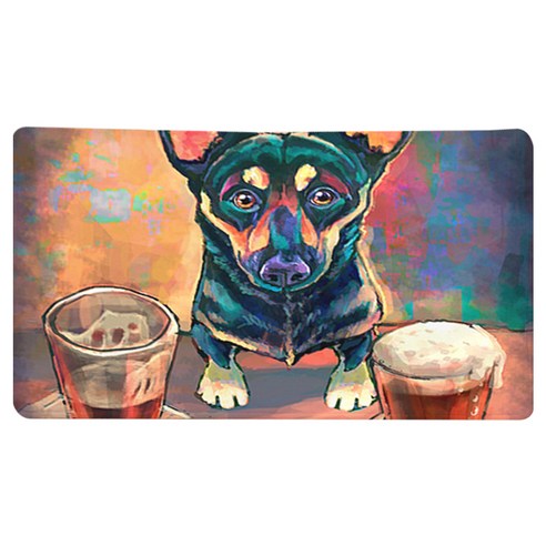리빙팝 주방욕실 미끄럼방지 멍멍펫 발매트, B5
