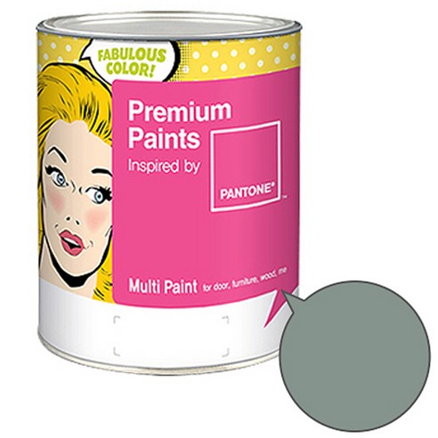 노루페인트 팬톤멀티 에그쉘광 블루그린계열 페인트 1L, 그린 밀유(16-5806)
