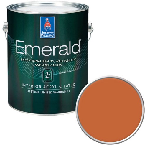 셔윈윌리암스 에메랄드 페인트 1L, SW6635 Determined Orange