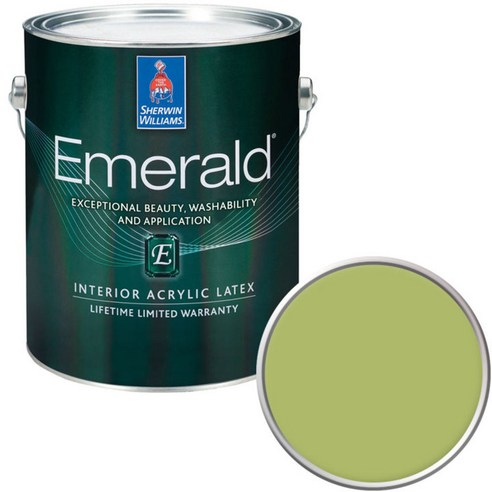 셔윈윌리암스 에메랄드 페인트 1L, SW6717 Lime Rickey