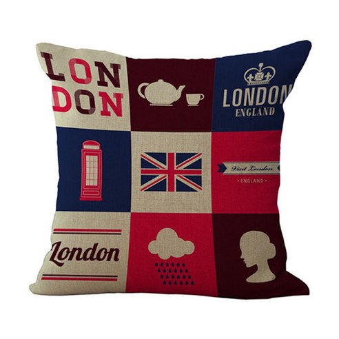 비케이 I LOVE LONDON 쿠션커버, 15