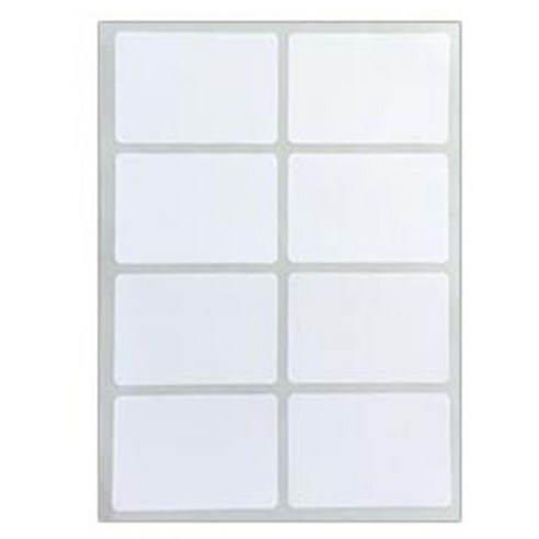 블루마토 PP 사각 라벨2 스티커 흰색 10p, D, 5개