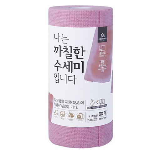 홈트너 나는 까칠한 수세미 입니다, 핑크, 1개