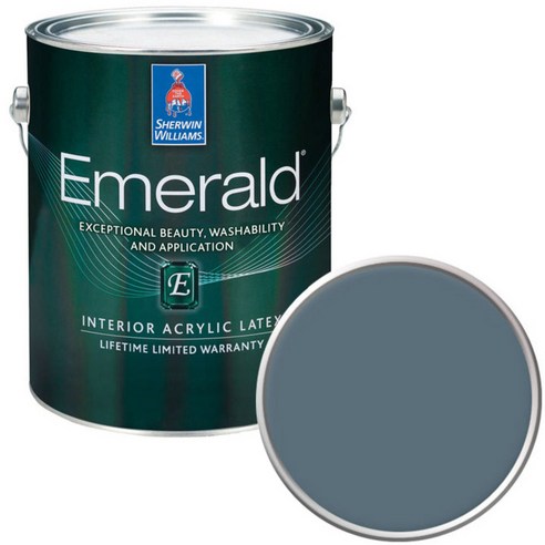 셔윈윌리암스 에메랄드 페인트1L, SW7604 Smoky Blue
