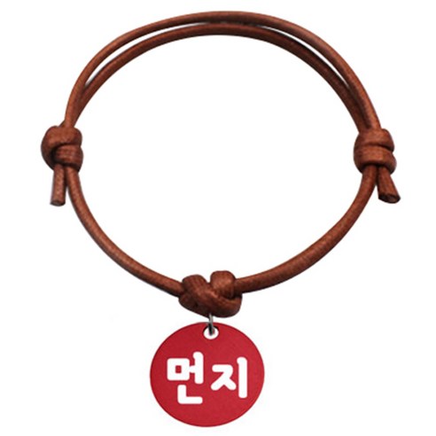 펫츠룩 굿모닝 카라멜 반려동물 목걸이 S 알미늄원형 팬던트 S, 레드(먼지), 1개