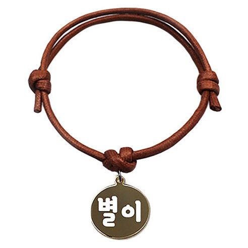 펫츠룩 굿모닝 카라멜 반려동물 목걸이 S 메탈원형 팬던트 M, 골드(별이), 1개