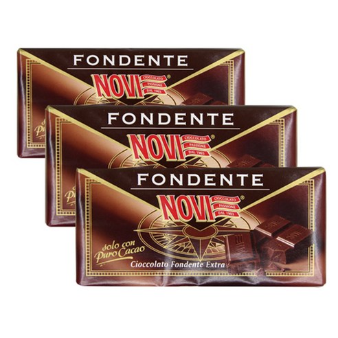NOVI 다크 초콜릿, 100g, 3개