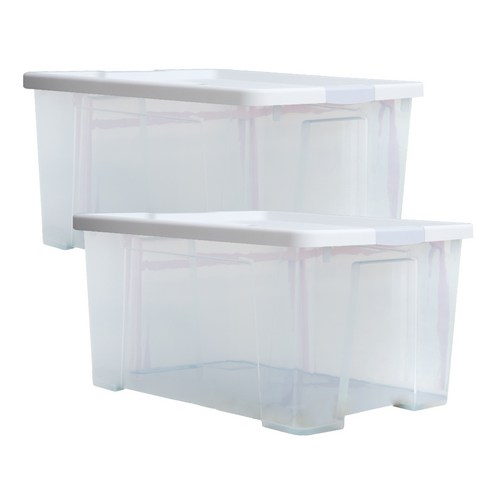 라이피스트 스칼렛 리빙박스 55L, 화이트, 2개입