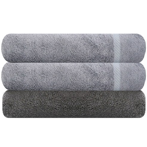 송월타월 뱀부얀 마르쉘 호텔수건 2p + 호텔수건 170g 진회색, 그레이, 1세트