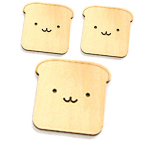 비케이 나무 코스터 3p, 식빵2