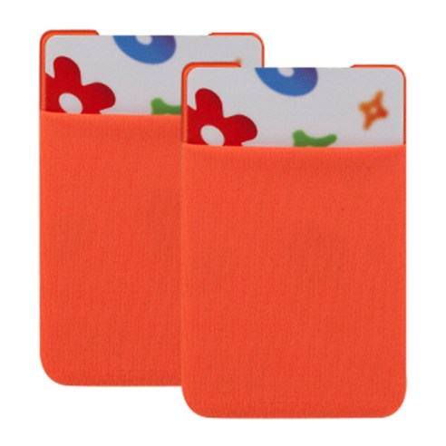 신지모루 파스텔 멀티 스마트 파우치, Orange, 2개입