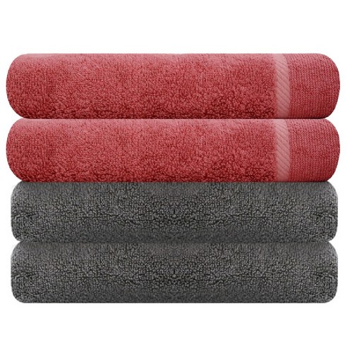 송월타월 뱀부얀 마르쉘 호텔수건 2p + 호텔수건 170g 진회색 2p, 와인, 1세트