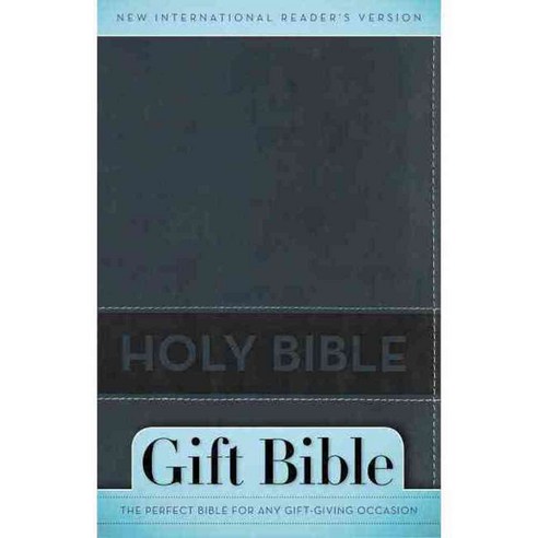 Holy Bible: New International Reader''s Version Slate Blue Italian Duo-Tone Gift, Zondervan